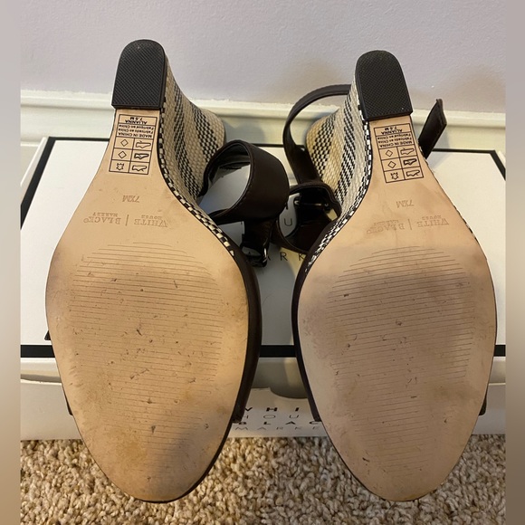 White House Black Market Alianna Brown Wedges 7.5 - Picture 5 of 7